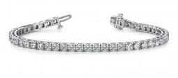 CERTIFIED 14K WHITE GOLD 9 CTW G-H SI2/I1 DIAMOND DREAMS TENNIS BRACELET MADE IN USA