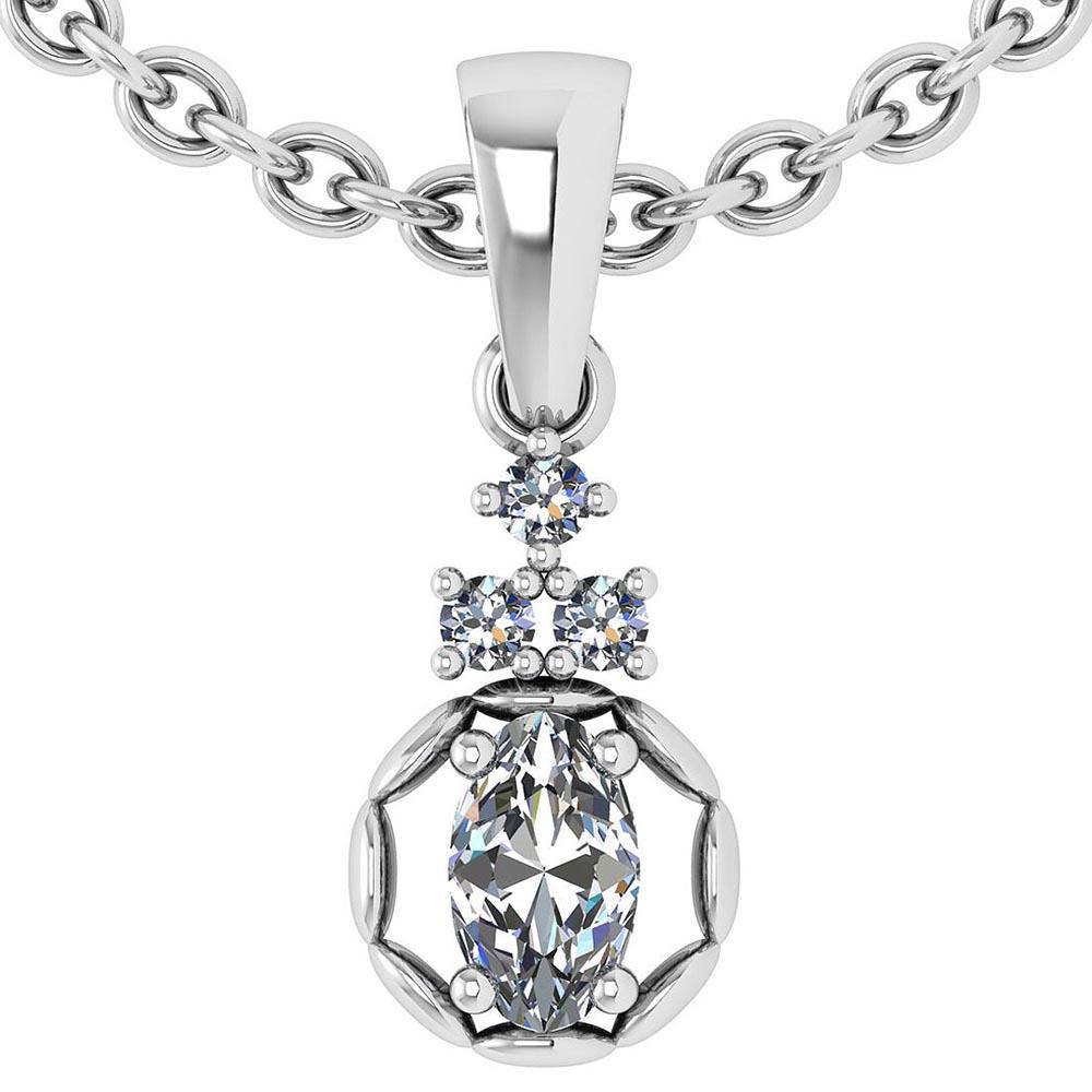 0.25 Ctw Diamond 14k White Gold Necklaces