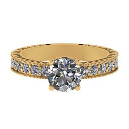 2.07 Ctw SI2/I1 Diamond 14K Yellow Gold Engagement Ring