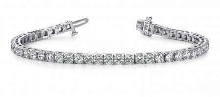 CERTIFIED 14K WHITE GOLD 1.10 CTW G-H SI2/I1 DIAMOND DREAMS TENNIS BRACELET MADE IN USA