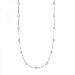 36 inch Station Station Necklace 14k White Gold 6.00ctw