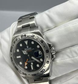 LIKE NEW 42MM ROLEX EXPLORER II 216570 COMES WITH BOX & APPRAISAL