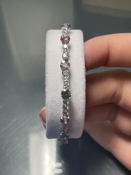 Handmade Piece by Designer Mischelle 18k White Gold Bracelet