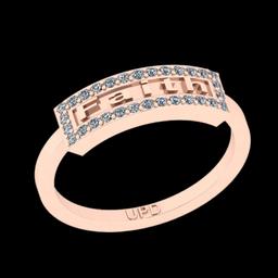 0.25 Ctw VS/SI1 Diamond 14K Rose Gold Ring