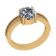 1.95 Ctw SI2/I1 Diamond 14K Yellow Gold Wedding/Anniversary Ring