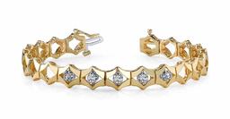 14KT YELLOW GOLD .25 CTW G-H VS2/SI1 DIAMONDS IN DIAMONDS BRACELET