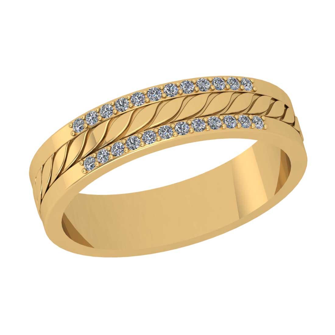 0.18 Ctw SI2/I1 Diamond Style 14K Yellow Gold Eternity Band Ring