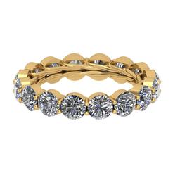 8.00 Ctw SI2/I1 Diamond 14K Yellow Gold Men's Band Ring