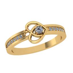 0.16 Ctw SI2/I1 Diamond 14K Yellow Gold Eternity Ring