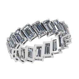 4.50 Ctw SI2/I1 Diamond 18K White Gold Eternity Ring