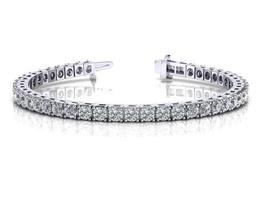 14K WHITE GOLD 2 CTW G-H SI2/SI3 CLASSIC FOUR PRONG DIAMOND TENNIS BRACELET