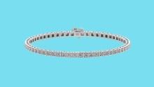 Certified 1.25 Ctw SI2/I1 Diamond Tennis Bracelet 14K White Gold Gold