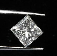 GIA CERTIFIED 0.51 CTW I/SI1 PRINCESS DIAMOND