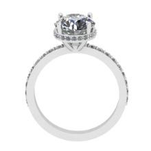 2.12 Ctw SI2/I1 Diamond 10k White Gold Wedding Ring