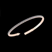 1.20 Ctw i2/i3 Diamond 14K Rose Gold Bangle