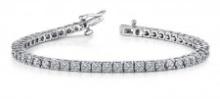 14K WHITE GOLD 2 CTW G-H I1/I2 CLASSIC FOUR PRONG TENNIS BRACELET