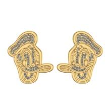 0.62 Ctw SI2/I1 Diamond Prong Set 10k Yellow Gold Donald Duck Women's Stud Earrings