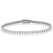 Eternity Diamond Tennis Bracelet 14k White Gold 7.08ctw