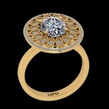 2.94 Ctw VS/SI1 Diamond14K Yellow Gold Engagement Ring