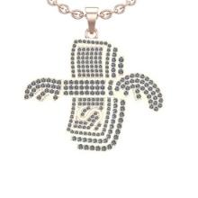2.08 Ctw SI2/I1 Diamond Prong Set 10k Rose Gold Pendant Necklace