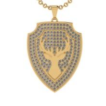 2.61 Ctw SI2/I1 Diamond 14K Yellow Gold Pendant Necklace