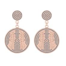 2.07 Ctw SI2/I1 Diamond Style 14K Rose Gold Baseball theme Earrings