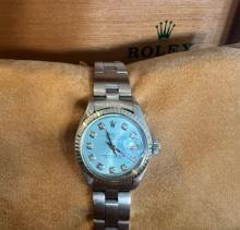 Custom 26mm Diamond Dial Stainless Steel Rolex comes with Box & Appraisal