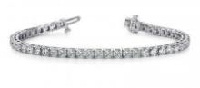 14K WHITE GOLD 2 CTW G-H SI2/SI3 DIAMOND DREAMS TENNIS BRACELET