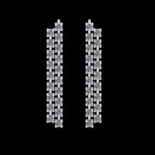 1.14 Ctw SI2//I1 Diamond 14 K White Gold Earrings