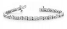 14KT WHITE GOLD 4 CTW G-H VS2/SI1 TIMELESS ROADWAY DIAMOND TENNIS BRACELET