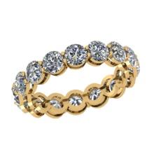 5.00 Ctw SI2/I1 Diamond 14K Yellow Gold Men's Band Ring