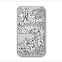 2023 1 oz Australia Perth Mint Silver Dragon Bar