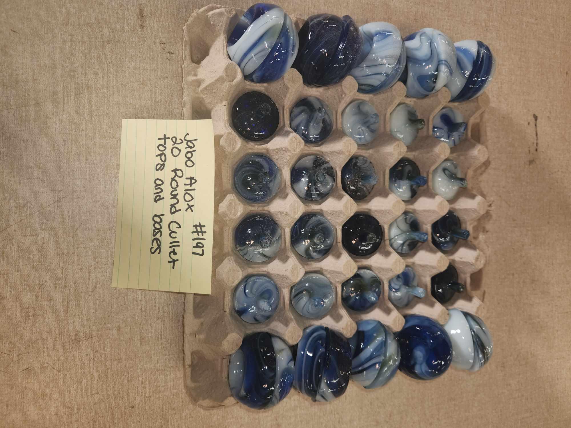 20 Jabo Alox Cullet tops and Emb bases