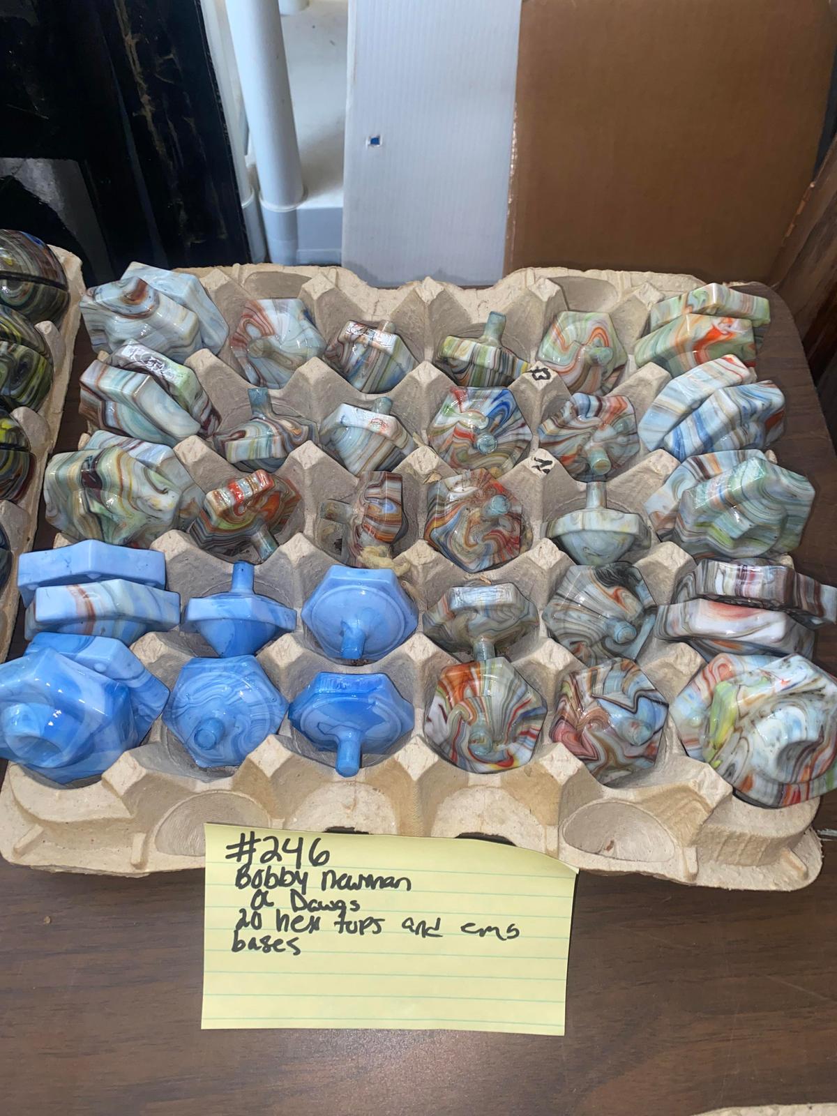 20 Bobby Newman Ol Dogs Hex tops and 20 Emb bases