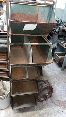Heavy duty hardware bin organizer