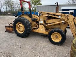 Ford 100 Tractor with Front End Loader and Box Blade with Rippers (Needs Battery)