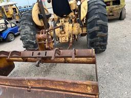Ford 100 Tractor with Front End Loader and Box Blade with Rippers (Needs Battery)