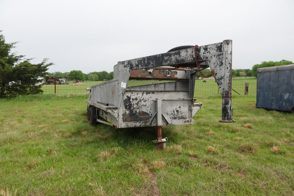 gooseneck trailer 18' x 69" w/42" sides
