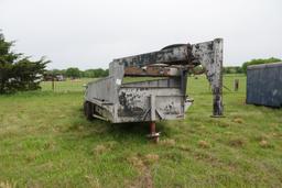 gooseneck trailer 18' x 69" w/42" sides