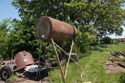 overhead diesel tank w/stand