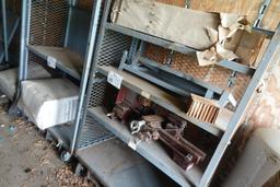 rolling metal shelf