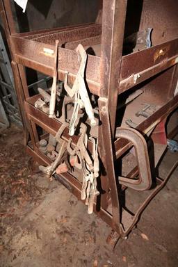 rolling cart and contents