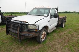 1999 Ford F450 Super Duty power stroke 6 spd manual transmission w/ winch bed (runs and drives)