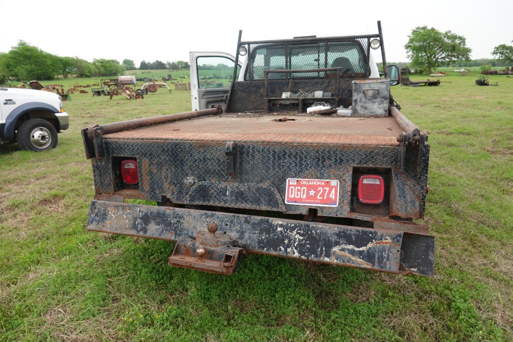 1999 Ford F450 Super Duty power stroke 6 spd manual transmission w/ winch bed (runs and drives)