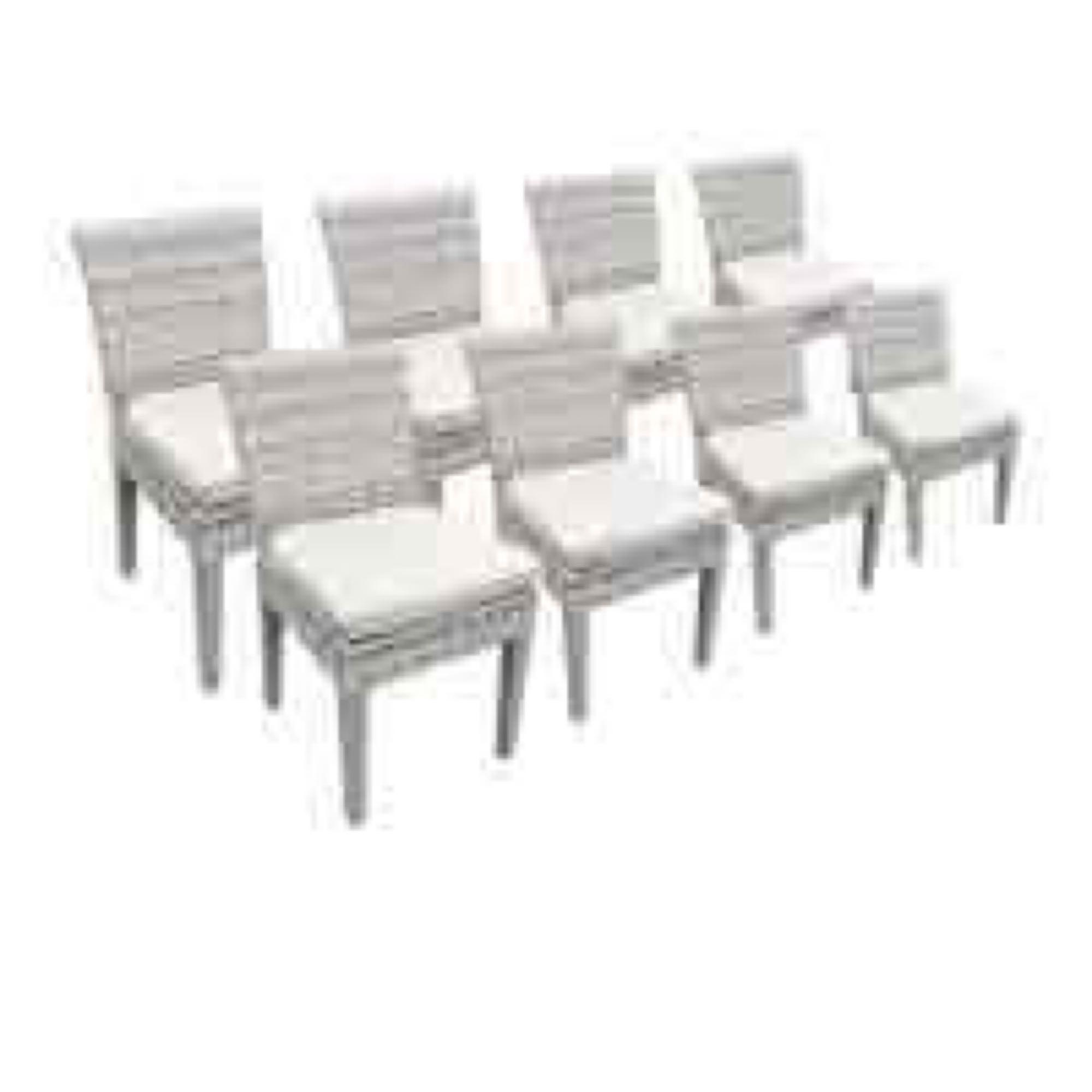Falmouth Round 8 - Person 60'' Long Dining Set with Cushions