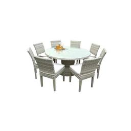 Falmouth Round 8 - Person 60'' Long Dining Set with Cushions