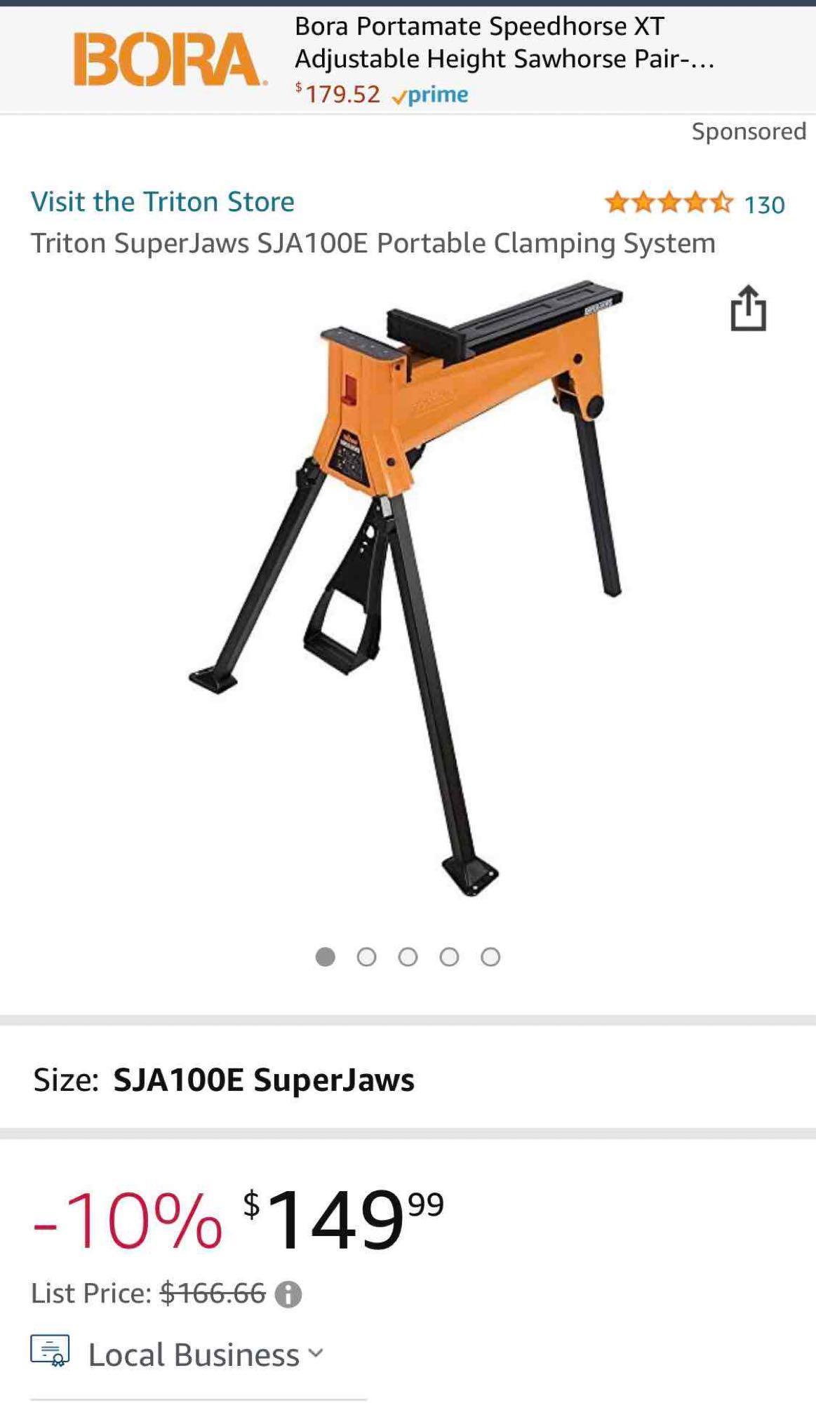 SuperJaws Portable Clamping system