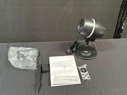 13.5 in. Rotating Black Christmas Projector Light with Remote Control