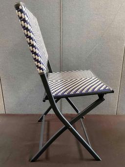Costway Set of 4 Patio Folding Rattan Dining Chairs for Camping and Garden