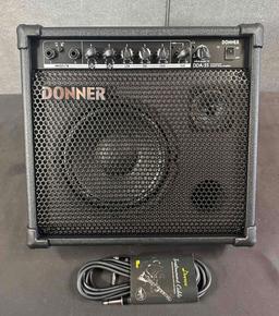 Donner Electric Drum AMP 35-Watt Electronic Drum Amplifier Keyboard Speaker with Aux in and Wireless